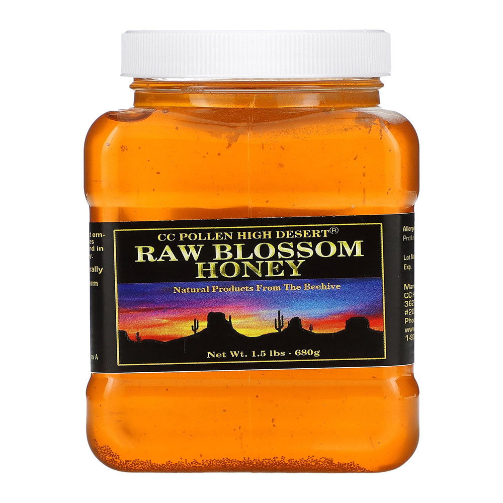 CC Pollen High Desert Raw Blossom Honey, 1.5 Lb